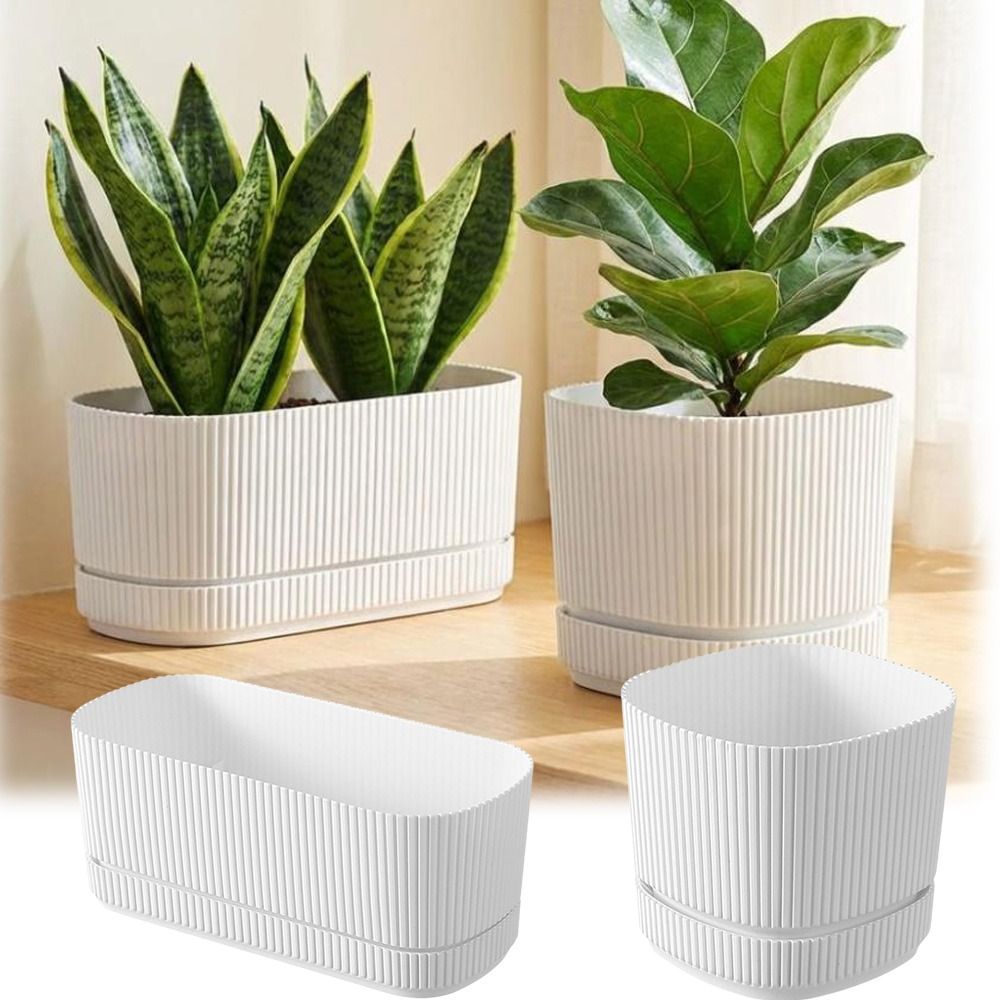 Aloe Vera Pot - Plastik Kendiliğinden Sulanan Saksı Drenaj Deliği