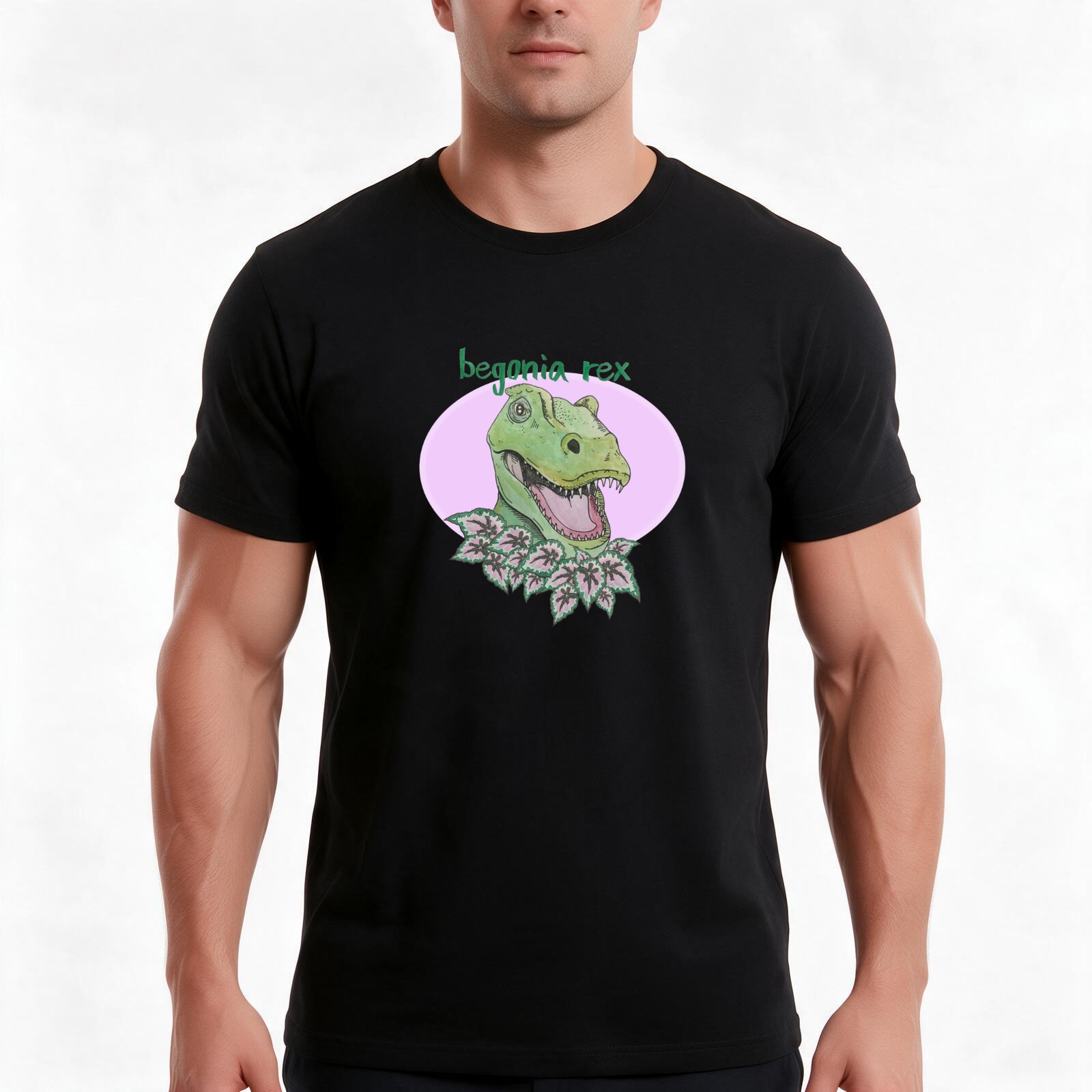 T rex begonya (pembe) tişört,  - Begonia Rex incelemesi ve fiyatı